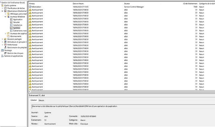 G5 avertissement disk