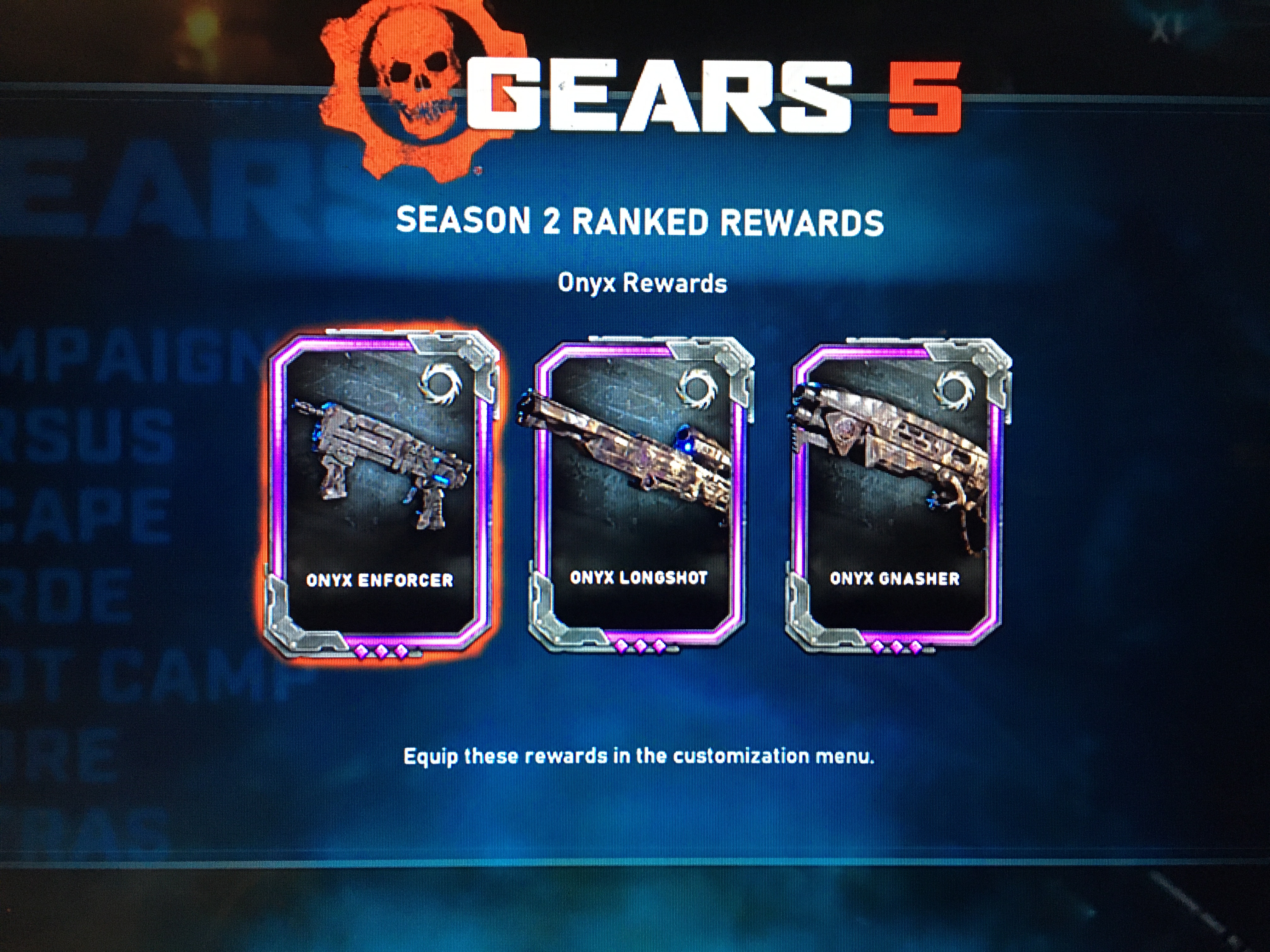 Didn T Get Master Weapon Skins For Operation 2 Gears 5 Gears Forums