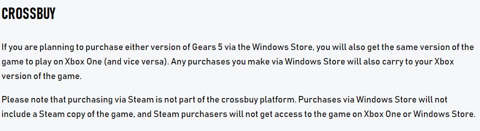 Will Gears 5 On Steam Support Xbox Play Anywhere General Discussion Gears Forums