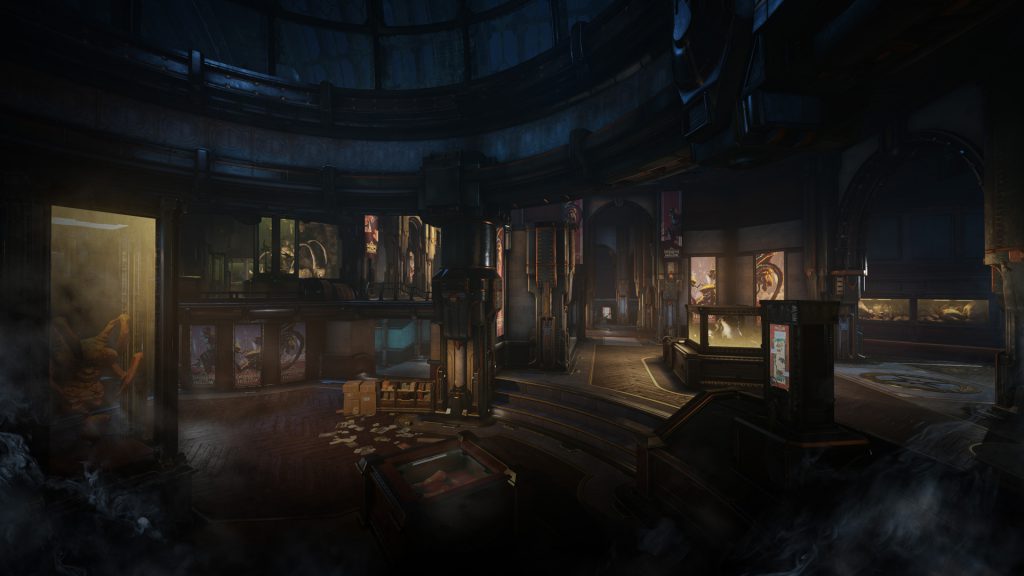 A dark new COG Museum with exhibits of the Locust