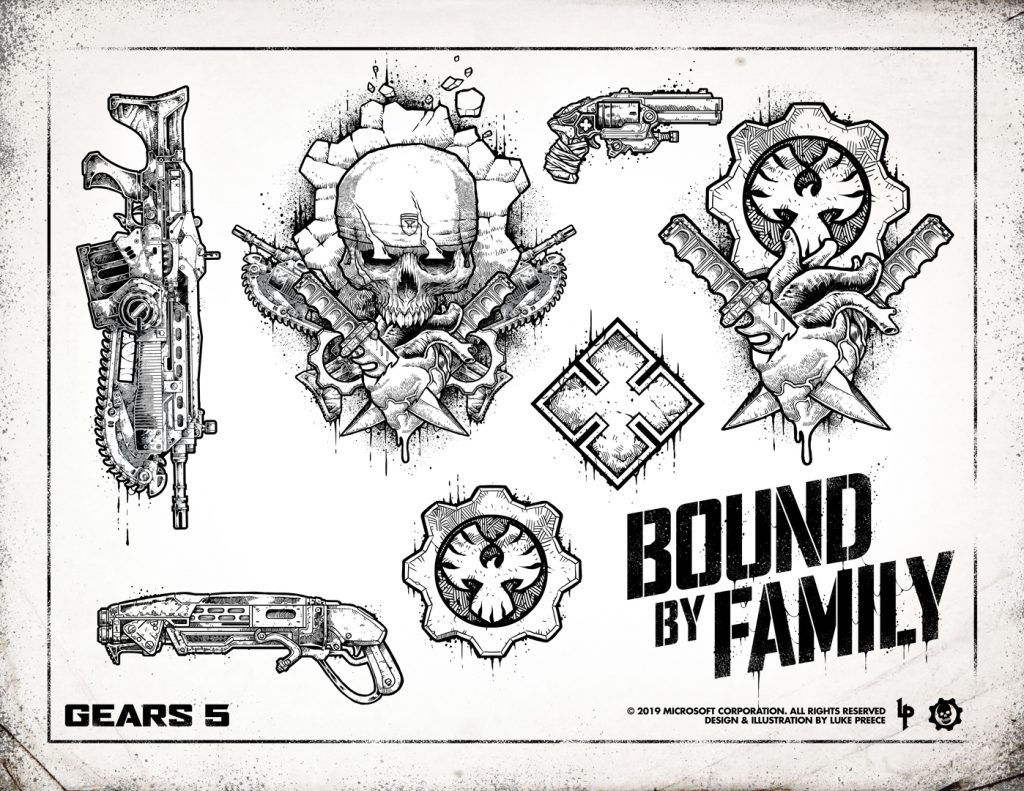 Tattoos and Tattoo Flash Gears Of War