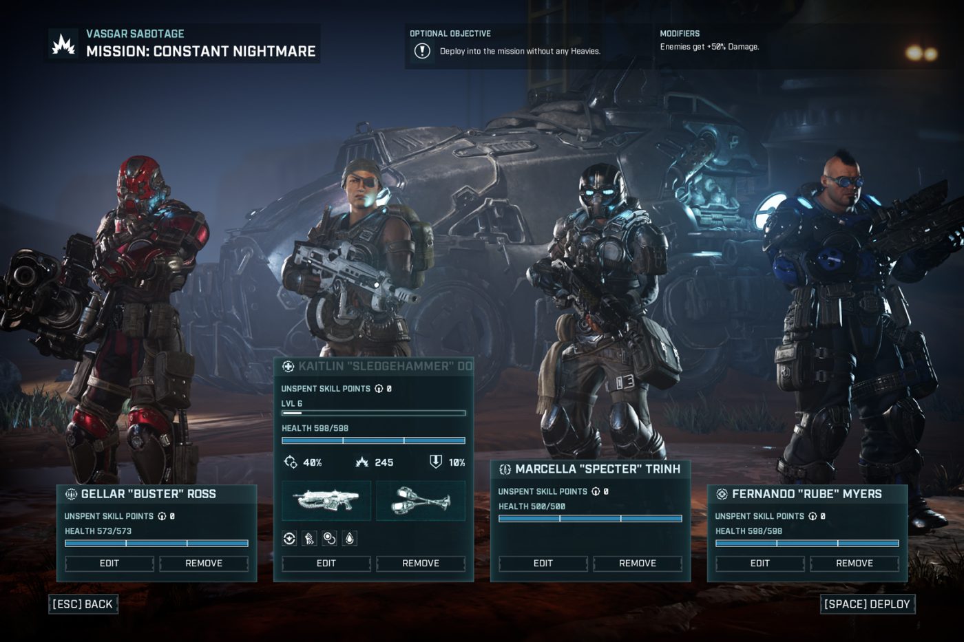 Gears of War Developer Blog Veteran Missions