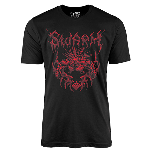 A metal-inspired Swarm t-shirt