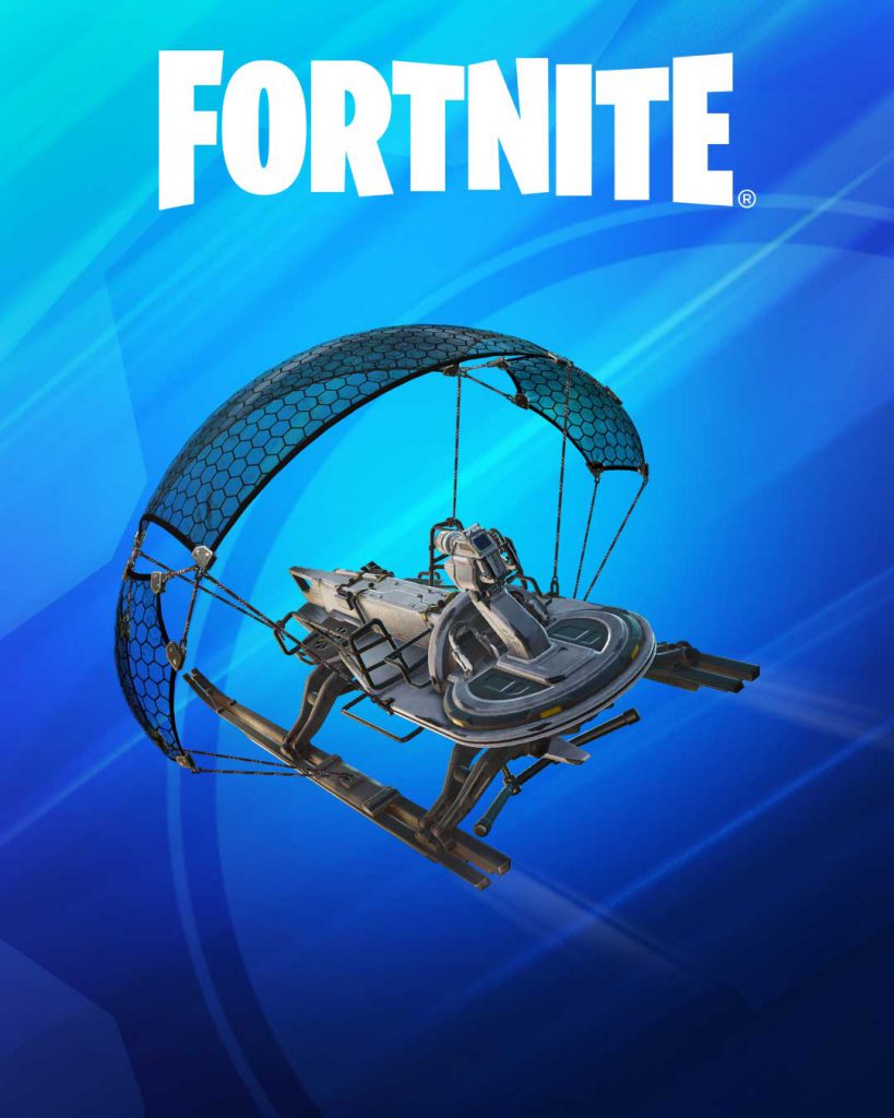 Fortnite graphic showing the skiff glider