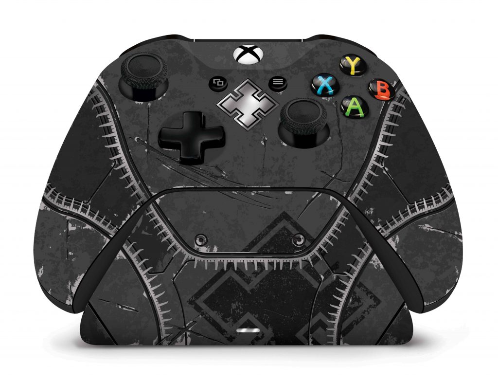 Grey and Black Xbox Controller